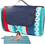 2x 2M Picnic Mat Outdoor Camping Mat Large Beach Blanket Fleece Insulated