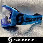 MOTOCROSS MX GOGGLES - Scott Fury Race Ready Motocross Goggles Black Blue