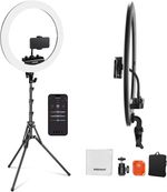 NEEWER RP18B Pro Ring Light 18" with Tripod Stand and Phone Holder Compatible