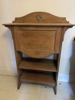 Sweet Compact Bureau Writing Desk Arts And Crafts Style Antique