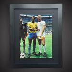 Framed Brazil Legendary Captain The Late Carlos Alberto Signed Photo £99.99
