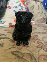 Black Pug Ornament