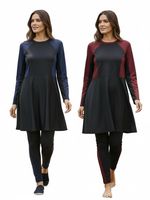 Plus Size Modest UK Made 12-22 Laila Swimming suit 2-Pieces Burkini