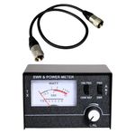 SWR POWER METER - 25-30MHz + 50cm PATCH LEAD