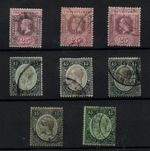 Straits Settlements 25c & 45c shade used collection CV £130+ 1912-23 WS26123