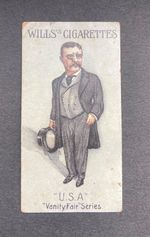 1902 WILL'S CIGARETTES VANITY FAIR SERIES THEODORE ROOSEVELT PRESIDENT USA