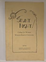 Stunt Night College for Women Western Reserve University Masonic Auditorium 1925