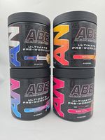 ABE Pre Workout Energy, Focus & Muscle Pump, 30 Servings Bubblegum, Fruit Punch,