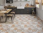 Vintage Victorian Style Tile Effect Laminate Flooring Click Fit 2.92m² Pack