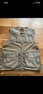 Winchester Men’s Beige Mesh Gilet XL Cotton Lightweight Ventilated