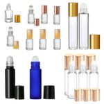 Essential Oil Glass Bottles 5ml 10ml Roll on Ball Empty Perfume/Attar Bottle UK
