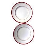 Williams Sonoma Japan 2006-2023 Brasserie Red 9" Luncheon/Salad Plates-Set of 4