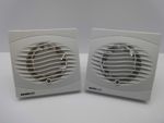 INTERVENT 4" 100mm STANDARD, TIMER EXTRACTOR FAN BATHROOM, TOILET, KITCHEN WHITE