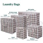 Laundry Storage Bags Extra Large Jumbo with Zips & Handles Reusable Strong Ideal