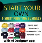 COMPLETE T-SHIRT PRINT-ON-DEMAND BUSINESS WITH AI DESIGNER AND PRINT-SHOP*