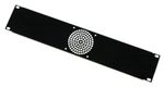 2U Rack Mount Folded 19 inch Panel 1 x 80mm Fan Hole in black