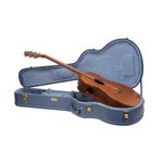 Crossrock OM Guitar Case for Martin 000-14 Fret | Carved Smoke Blue Finish