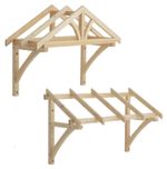 Roof Porch Canopy Apex & flat Roof designs (multiple sizes Canopies avaliable)