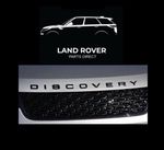2x Land Rover Discovery Sport Bonnet/Boot Gloss Black Badges WITH STENCIL