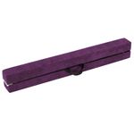 9ft Purple Folding Gymnastics Balance Beam Anti-Slip Base Pine Wood Frame