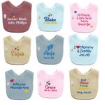 Personalised Baby Bib Embroidered Baby Shower gift Wedding Toddler Any message