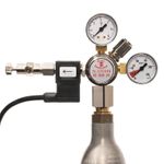 HIWI CO2 Pressure Reducer for Aquariums for SodaStream or Similar Cylinder | Solenoid Valve