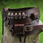 Medieval Leather Potion Bottle Belt Bag Pouch LARP Steampunk Cosplay Costume