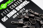 Korda PTFE QC Ring Swivel NEW Carp Fishing Ring Swivels *SIZE 11 & SIZE 8*