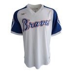 Nike Cooperstown Collection Atlanta Braves Throwback Jersey Men’s Large White Bl