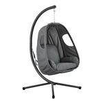 Hanging Cocoon Egg Chair Garden Swing Person Hammock Removable Cushions