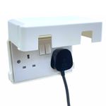 Socket Protector Cover (2 Pack) Double Gang Socket Cover Prevents Tampering