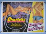 CHARLOTTE/CONFESSIONS OF CAMPUS VIRGINS (1974,79)orig quad poster -sexploitation