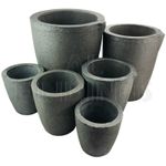Graphite crucible furnace casting foundry ingot tool 1,2,4,6,8,12,14,16,18 kg 
