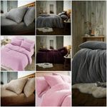 Teddy Bear Bedding Duvet Set or fitted sheet Extra furry Warm cosy Fluffy 4.0
