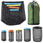 Mesh Storage Bag Drawstring Bags Wash Net Bag Stuff Sack Traveling Organizer