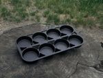 Vintage Unmarked Griswold Erie No. 8 Cast Iron Muffin Pan