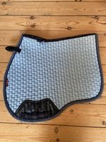 Lemieux Powder Blue Suede Square Saddle pad size L
