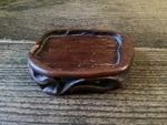 Antique Chinese Hardwood vase/bonsai Stand - 4 1/2” x 3 1/2”