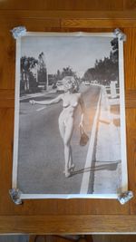 vintage original madonna hitchhiking poster 23" x 35" sex book memorabilia 1990s