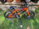 2024 Squish 14" Stage 2 Unisex Kids Bike Age 4-6 GC Orange Blue KB-425