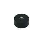 Rubber Coated Pot Magnet - 22mm dia x 10mm thick x M5 thread hole - 3.8kg Pull