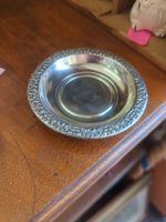 Sterling Silver Vintage Small Trinket Dish W Reposse Edge