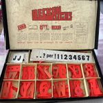 Vintage "Beckon Signs" letter-mounting kit. Unique Sign Letter Decor