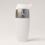 PROMIXX Protein Shaker Bottle 950ml Ceramic White Stainless Steel 32oz BPA Free