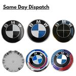 Set of 4 BMW Wheel Centre Caps 68mm - 1 3 5 6 7 Series, X5 X6 M & Z Series UK