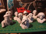 The Warriors  bust . All 9 members  100 mm tall.