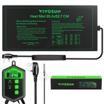VIVOSUN 25.4x52.7cm seedling heat mat w/ temperature control,Durable Waterproof