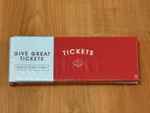 Book of Blank Tickets - 32 tickets