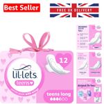 Girls' First Period Pads - 12 Count, Unscented & Cruelty-Free Sanitary Towels