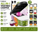 Fullstar Pro Core Vegetable Chopper Mandoline Slicer 6-in-1  Blades Food Prep